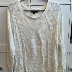 Soft thin white sweater